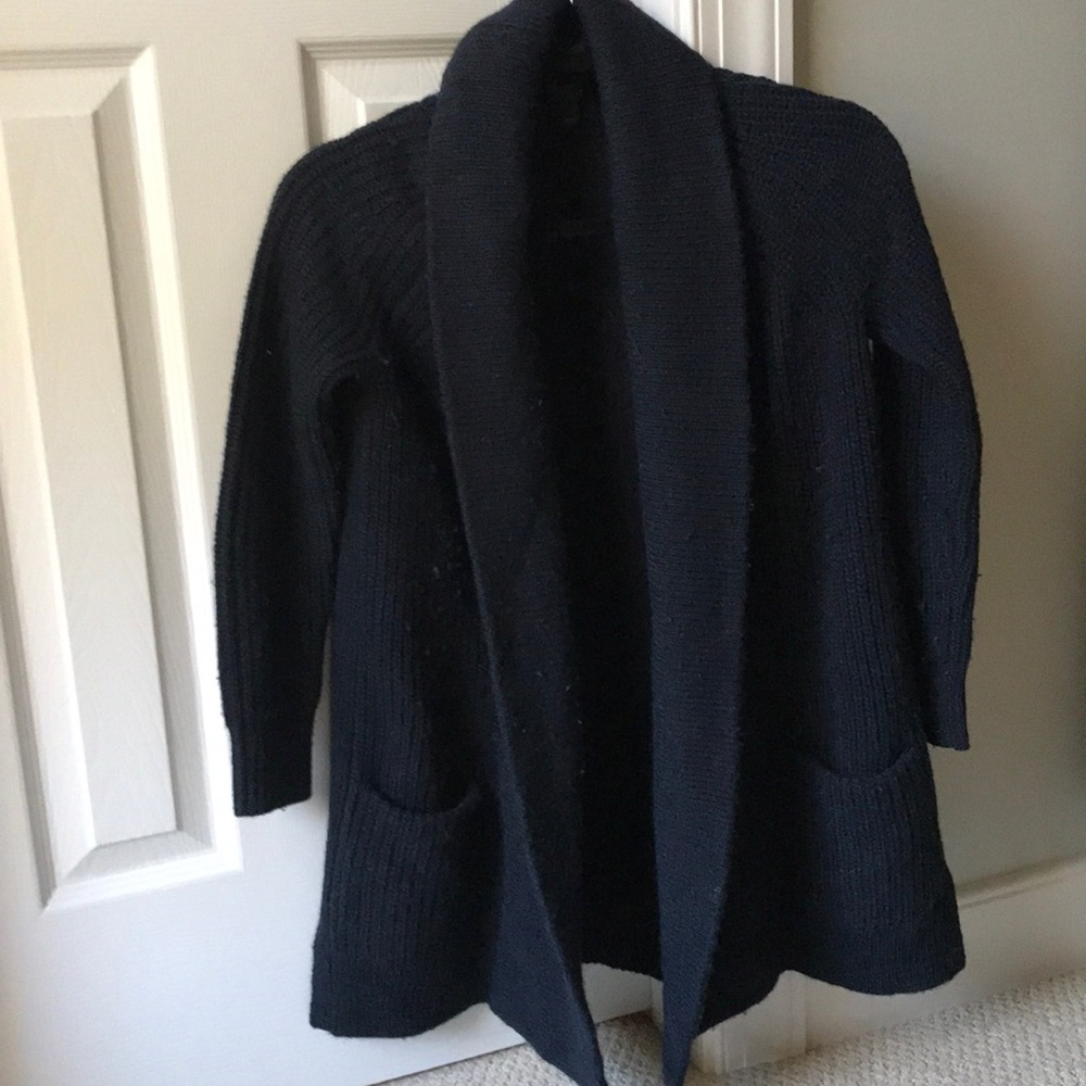 J crew navy cardigan